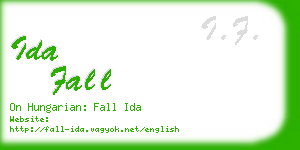 ida fall business card